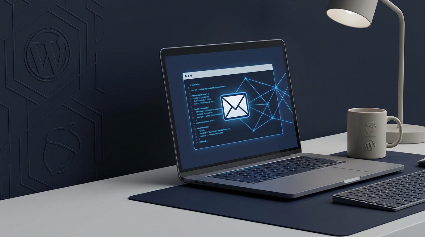 Acorn Mail: normális SMTP beállítás WordPresshez