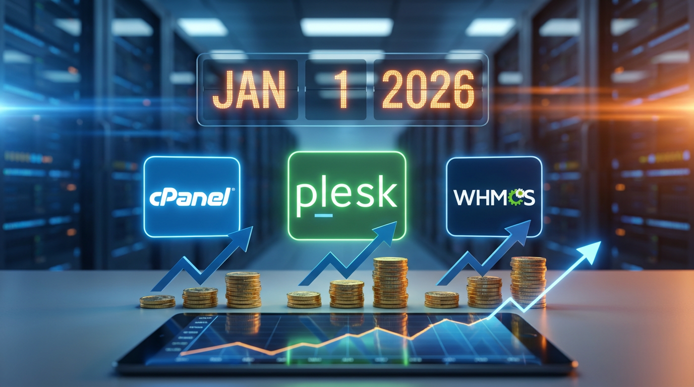 cPanel és WHMCS áremelés 2026: mire készülj