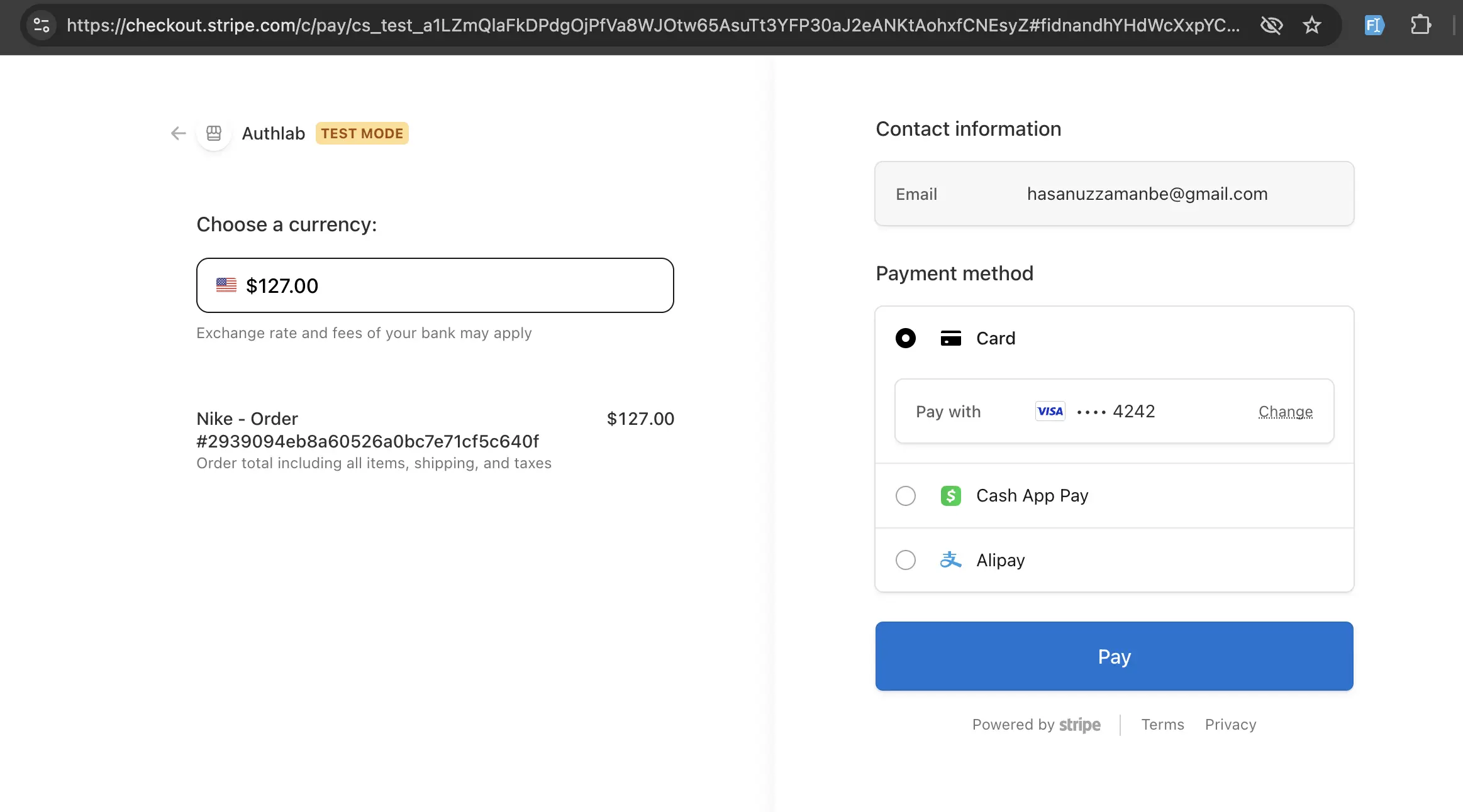 Stripe Hosted Checkout illusztráció