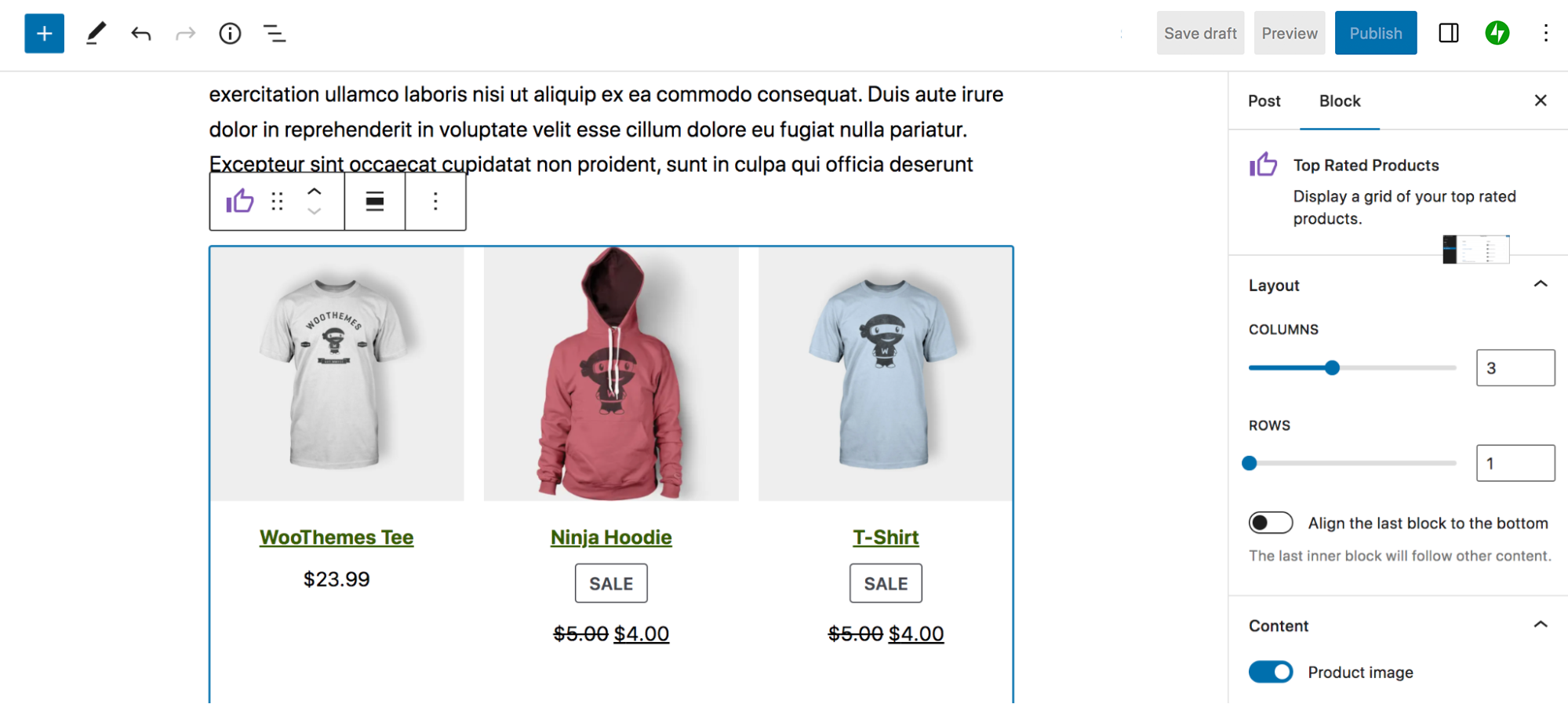 Egy blokkcsomag stílusolása synced pattern készítéséhez