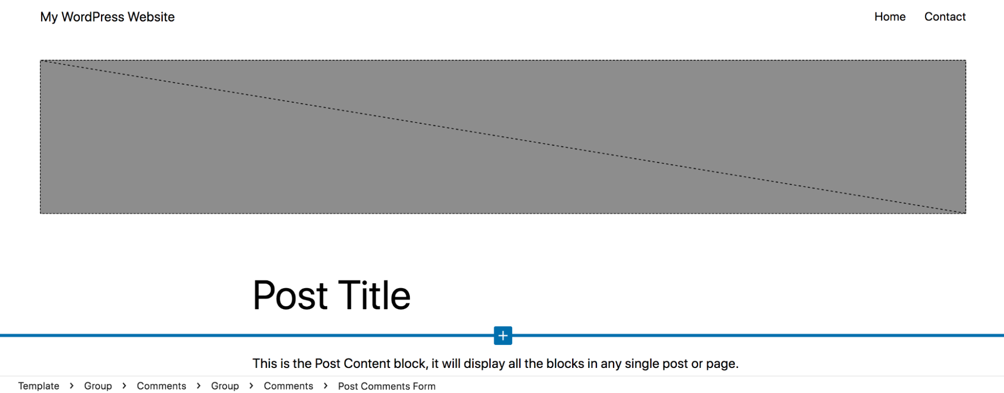 Single post template blokkokkal a Site Editorban