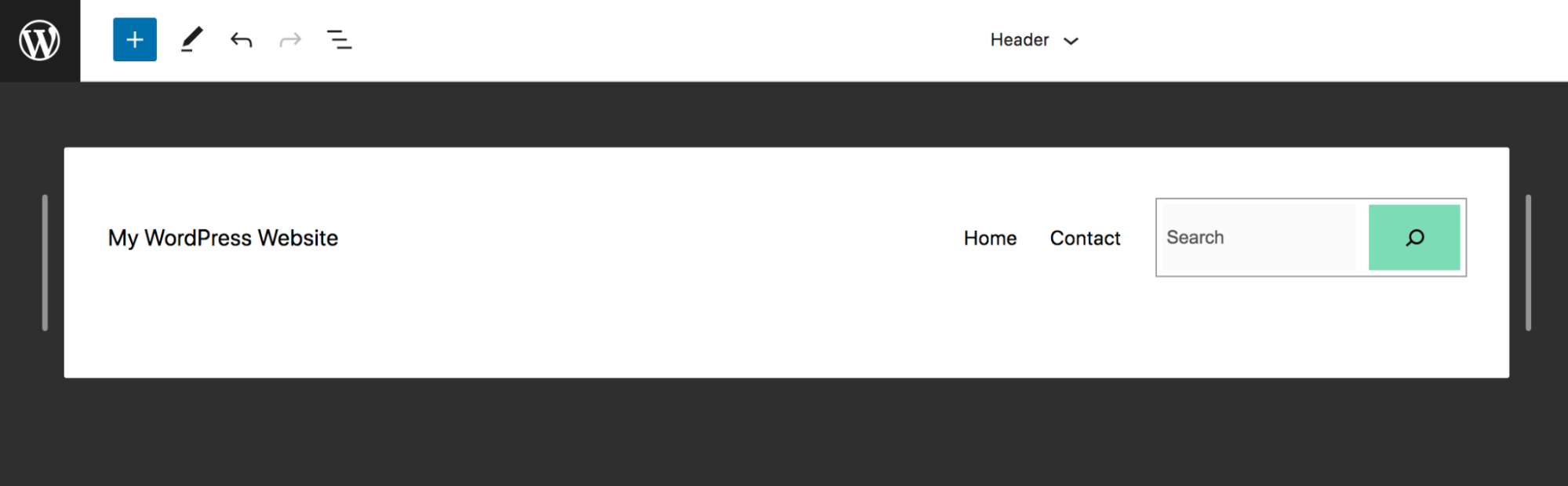 A fejlécben lévő keresőmező stílusolása