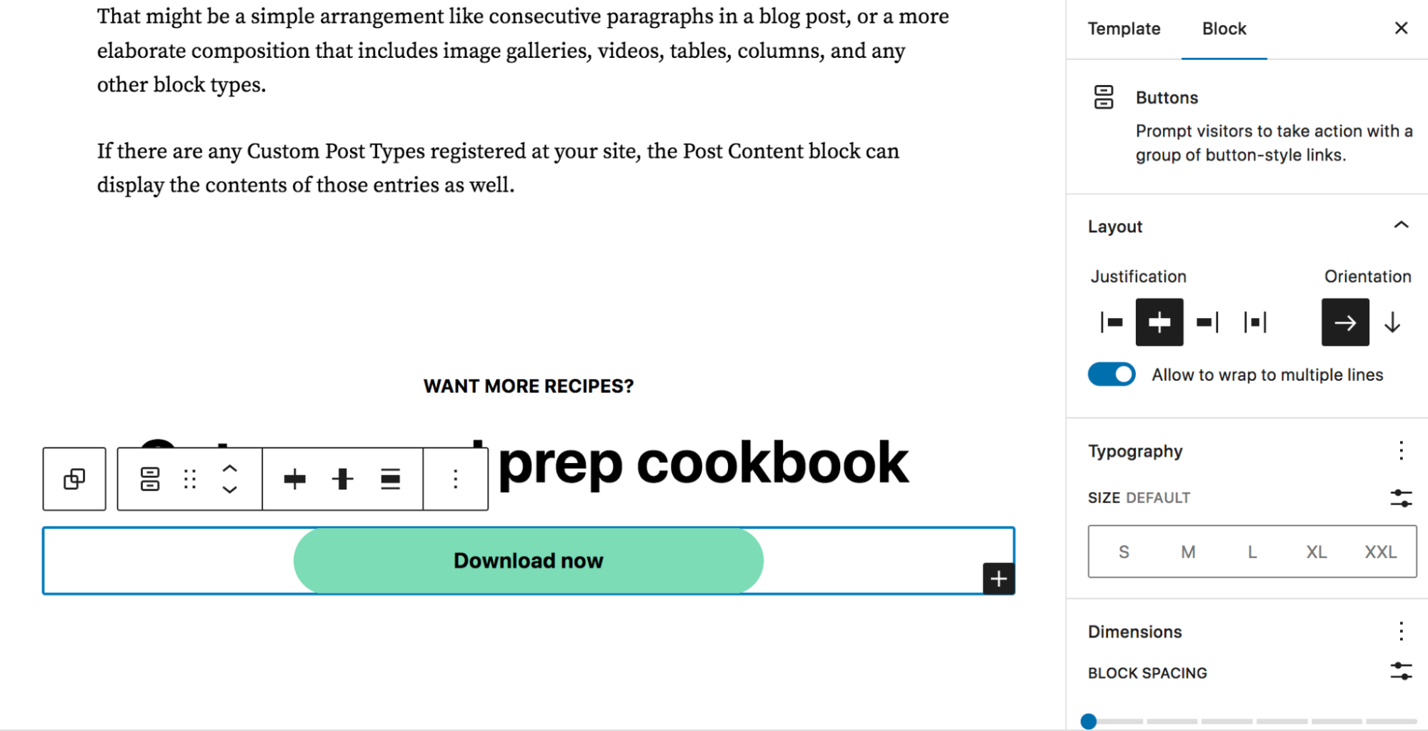 Testreszabott call to action blokk a Site Editorban