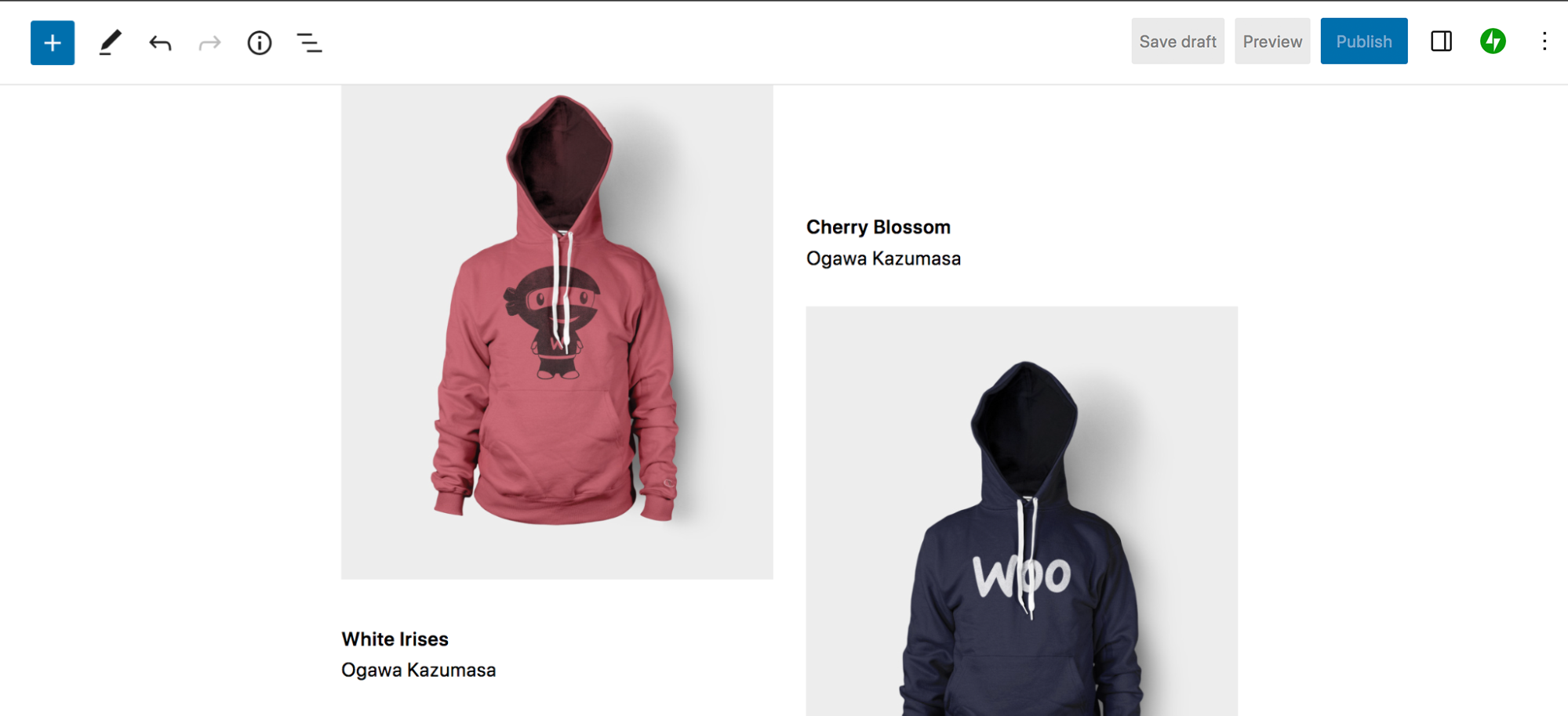 A galéria patternben a placeholder képek lecserélése saját képekre